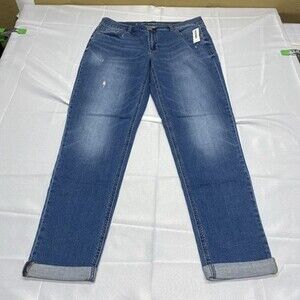 NWT Old Navy Boyfriend Skinny Jeans Women's Size 10 Tall Blue Denim! Brand new
